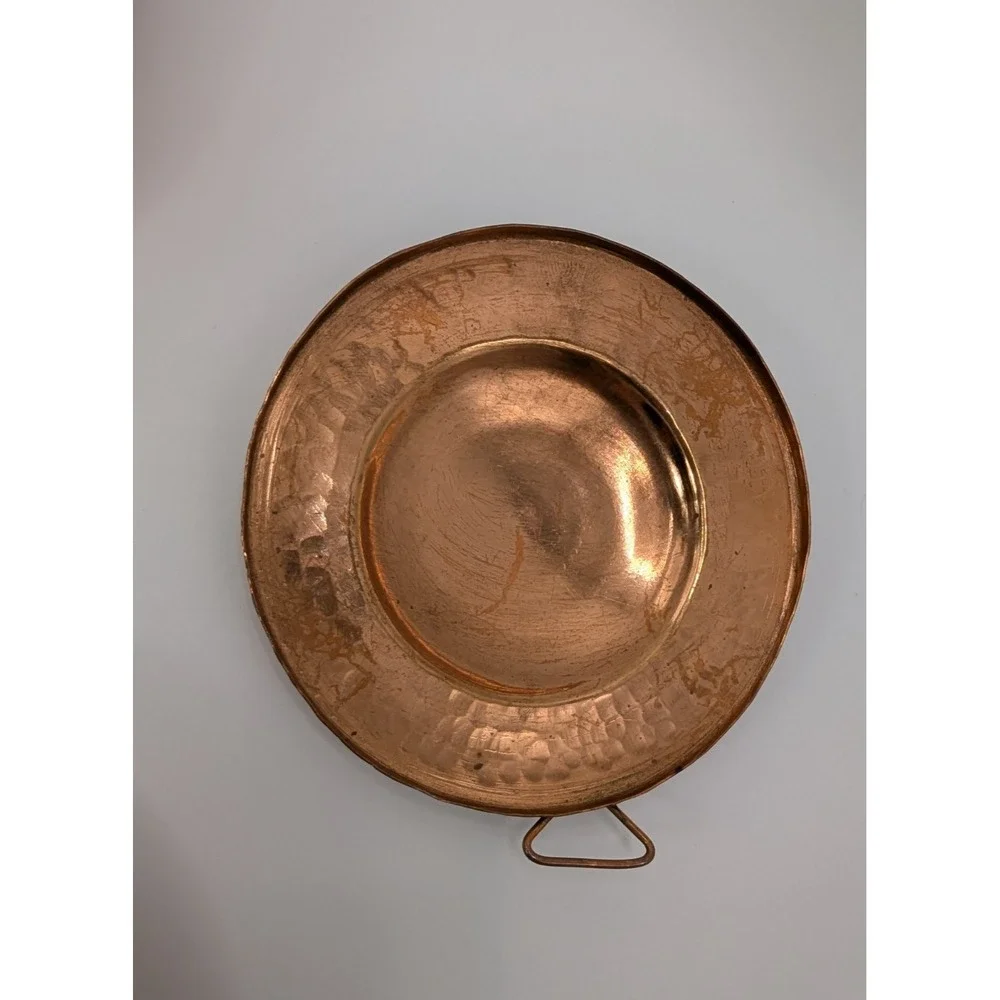 Vintage Mini Small Copper Pans Set 3 Mexican Style Cazo Pans Hammered 5 inch